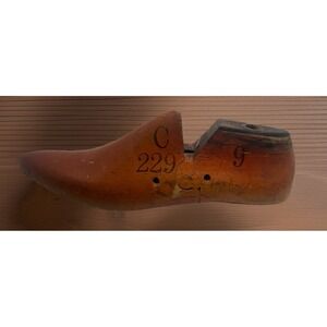 Vintage Woodwright 1957 Wooden Shoe Form Cobbler Mold Shaper Size 9